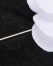 Fabric Flower Lapel Pin, White, swatch